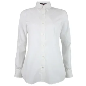 Wrinkle Free Poplin Shirt in Natural White