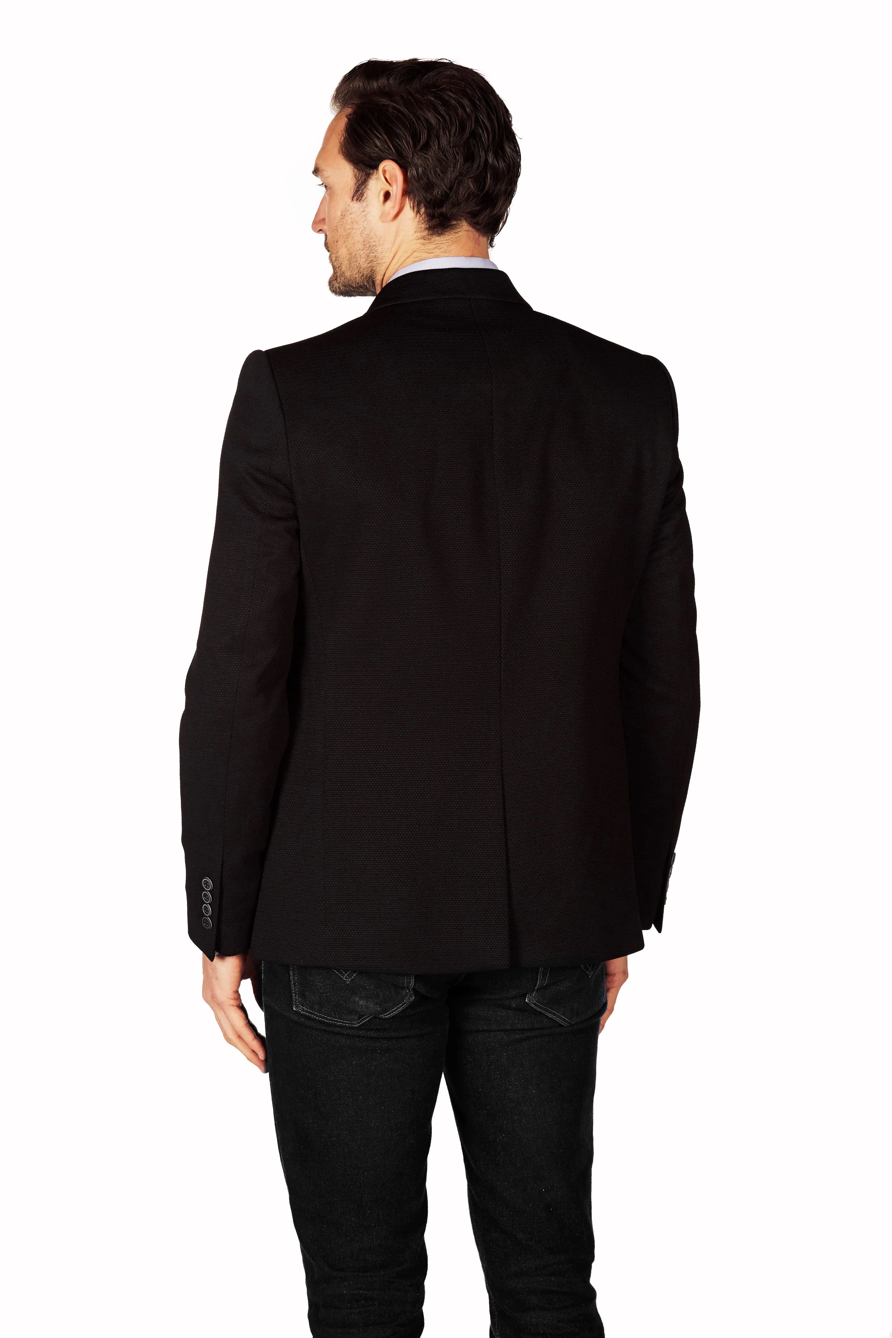 Wrinkle - Resistant Blazer - Slim Fit - Black