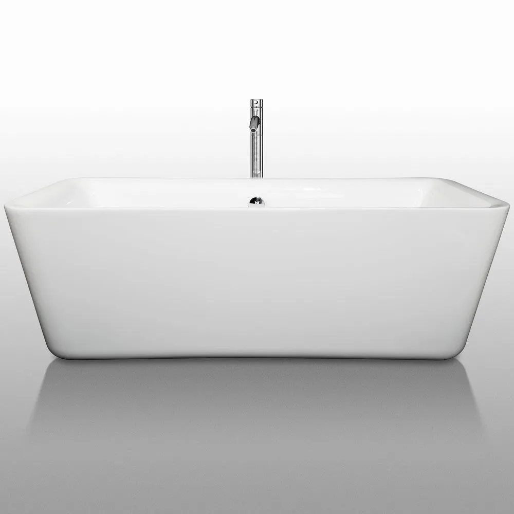 WYNDHAM COLLECTION Emily 69-Inch Soaking Bathtub